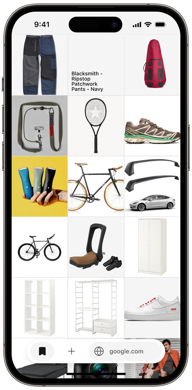 Preview of SAVES on iPhone